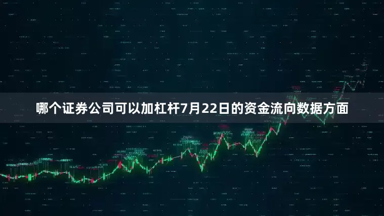 哪个证券公司可以加杠杆7月22日的资金流向数据方面